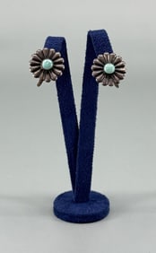 Navajo Sterling Silver Turquoise Earrings