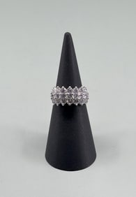 Sterling Silver CZ Cocktail Ring