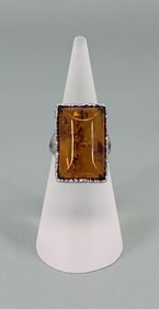 Sterling Silver Baltic Amber Ring