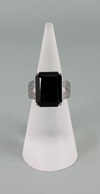 Bella Luce Sterling Silver Onyx Ring