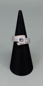Prime Art & Jewel Sterling Silver CZ Ring