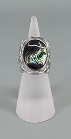 Bella Luce Sterling Silver Abalone Ring