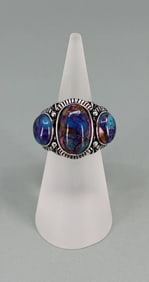 Bella Luce Sterling Silver Dahlia Turquoise Ring