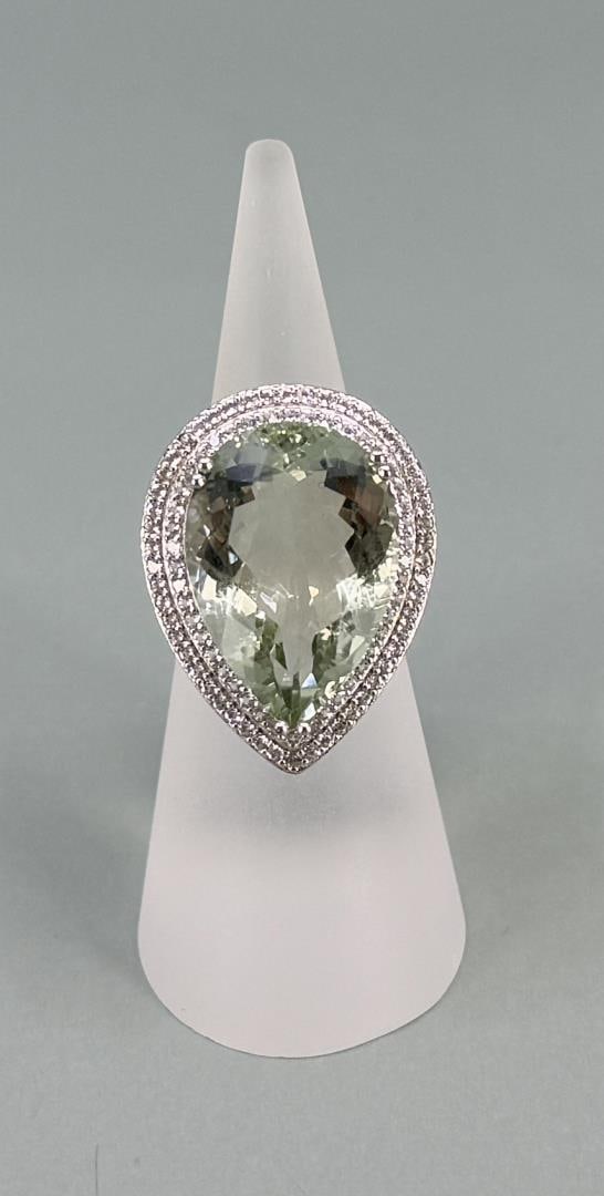 Bella Luce Sterling Silver Prasiolite Ring (1 of 5)
