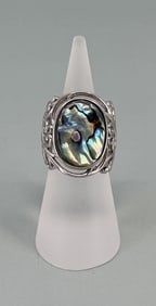Bella Luce Sterling Silver Abalone Ring