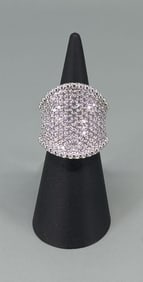 Samara Sterling Silver CZ Cocktail Ring