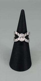 Ultimate Trading Sterling Silver CZ Ring