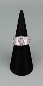 Dee Berkley Sterling Silver CZ Ring