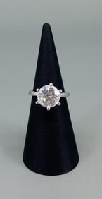 Samara Sterling Silver CZ Solitaire Ring