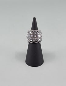 Fuzion Creations Sterling Silver CZ Ring