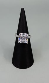 Samara Sterling Silver CZ Solitaire Ring