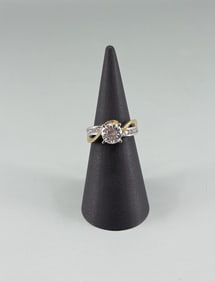 Bella Luce Sterling Silver CZ Two Tone Ring