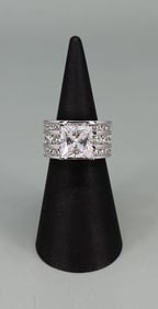 Samara Sterling Silver CZ Cocktail Ring