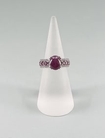Sterling Silver Mahaleo Ruby Ring