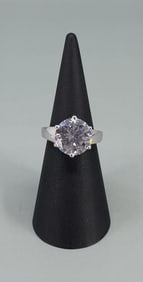 Samara Sterling Silver CZ Solitaire Ring