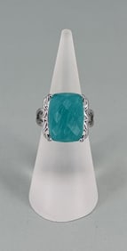 Bella Luce Sterling Silver Amazonite Ring