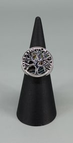 Bella Luce Sterling Silver Tree Of Life Ring