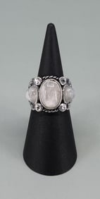 Bella Luce Sterling Silver Moonstone Ring