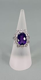 Sterling Silver Amethyst Ring