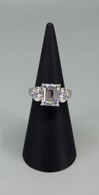 Bella Luce Sterling Silver CZ Ring