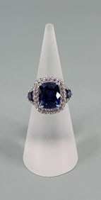Vanna K Bella Luce Sterling Silver Tanzanite Ring