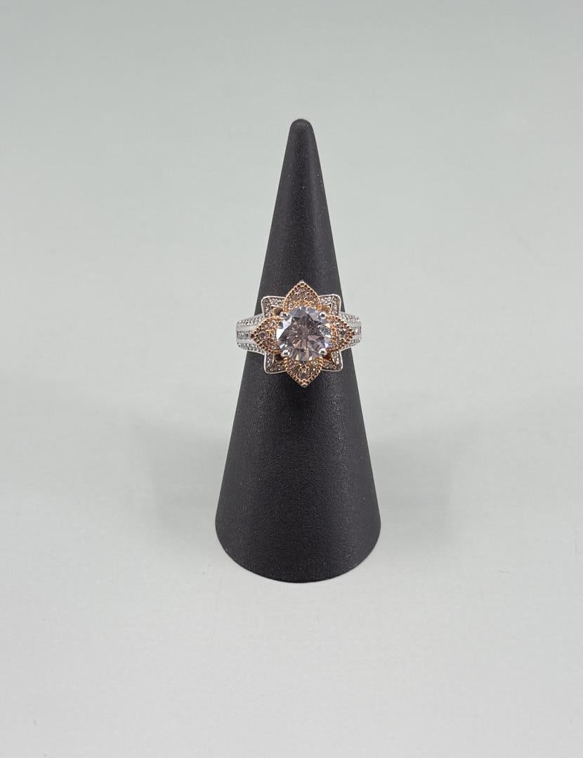 YGI Sterling Silver Two Tone CZ Ring (1 of 5)