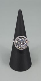 Palm Beach Jewelers Sterling Silver CZ Ring