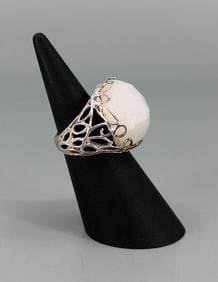 Sterling Silver Moonstone Ring