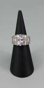 Bella Luce Sterling Silver CZ Ring