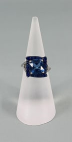 Bella Luce Sterling Silver London Blue Topaz Ring