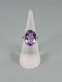 Bella Luce Sterling Silver Amethyst Ring