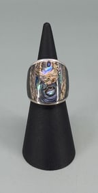 Bella Luce Sterling Silver Abalone Ring
