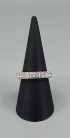 Sterling Silver CZ Infinity Band Ring