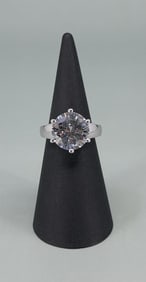 Samara Sterling Silver CZ Solitaire Ring