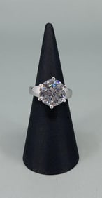 Samara Sterling Silver CZ Solitaire Ring