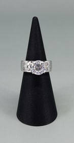 Bella Luce Sterling Silver CZ Ring