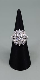 JCL Sterling Silver CZ Ring