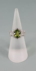 Bella Luce Sterling Silver Peridot Ring