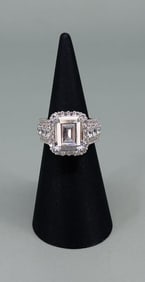 JCL Sterling Silver CZ Ring