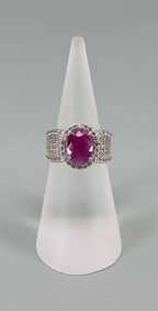 Sterling Silver Mahaleo Ruby Ring