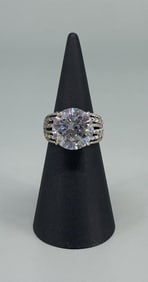 Fuzion Creations Sterling Silver CZ Ring