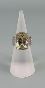 Bella Luce Sterling Silver Yellow Labradorite Ring