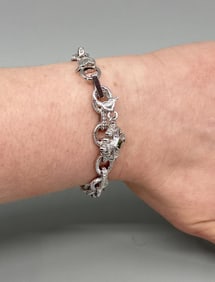 Judith Ripka Sterling Silver Chain Bracelet