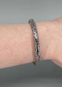 Sarda Bali Sterling Silver Open Work Bracelet