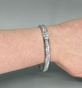 Michael Valitutti Sterling Silver CZ Bracelet