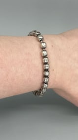 Taxco Mexico Sterling Silver Ball Chain Bracelet