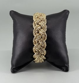 14k Gold Woven Bracelet