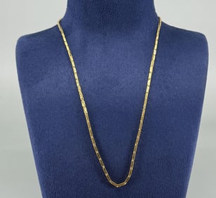 24k Gold Thai Baht Money Chain Necklace
