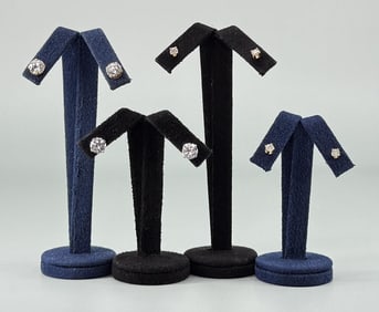 14k Gold CZ Earrings