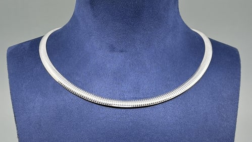Sterling Silver Collar Necklace